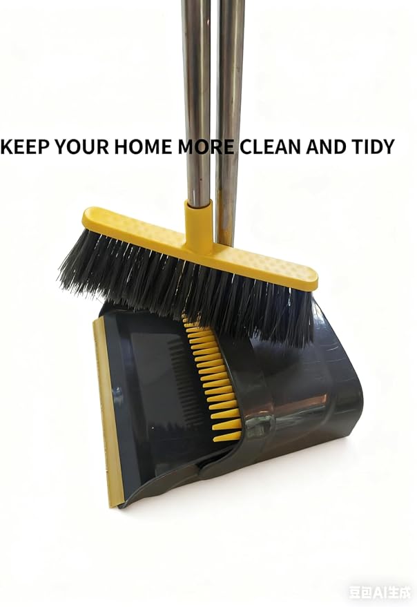 Broom and Dustpan Set with Long Handle - Image 5