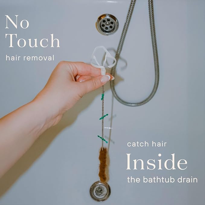 DrainWig Bathtub Drain Hair Catcher – Disposable – Installs Under Stopper- - Image 2