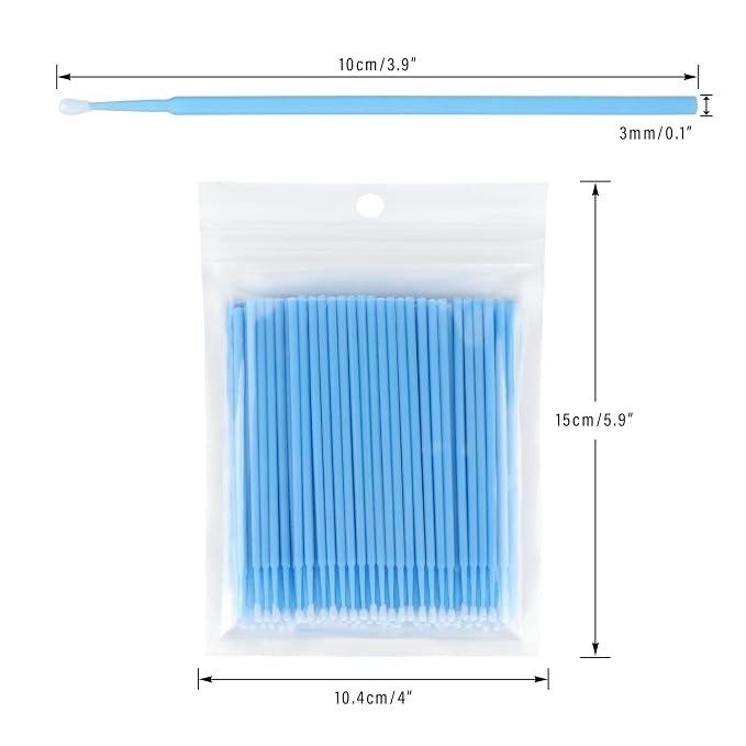 G2PLUS 500PCS Cotton Swabs, Disposable Micro Applicators Brush - Image 2