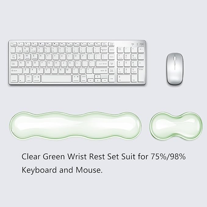 Clear Gel Wrist Rest for Keyboard and Mouse Soft Comfortable Wrist Support for - Image 4