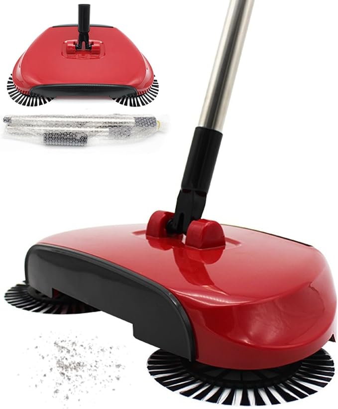 Carpet Sweeper 360° Rotation Manual Floor Sweeper - Image 2