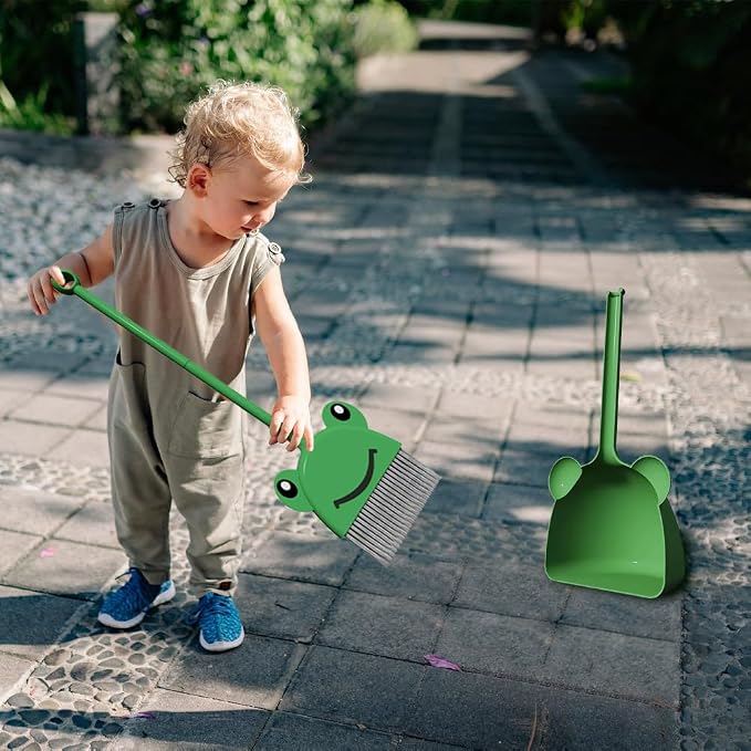 Mini Broom with Dustpan for Boy I Kids Small Cleaning Set Combo Pretend Play I - Image 2