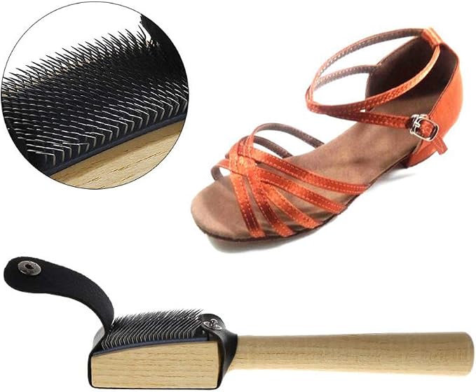 JKJF Dance Shoes Brush, Suede Sole Wire Shoes Wood Cleaning Brush, Shoes - Image 4