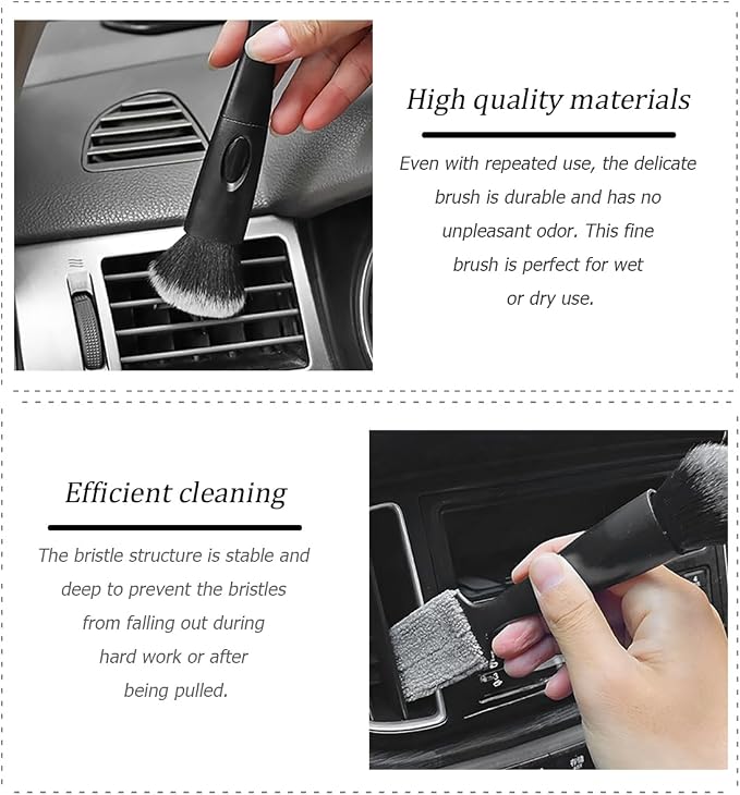 Car Double Head Brush, Portable Auto Dashboard Double Ended Dust Sweeping - Image 4