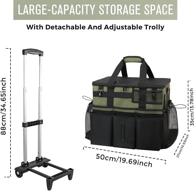 Rolling Cleaning Caddy Bag - Image 5