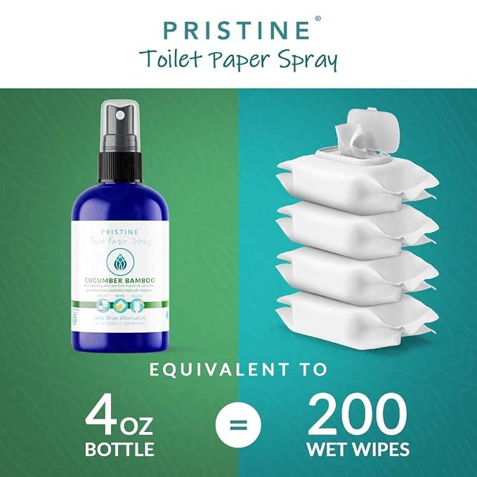 PRISTINE Toilet Paper Spray, As Seen on Shark Tank, More Natural Personal - Image 3