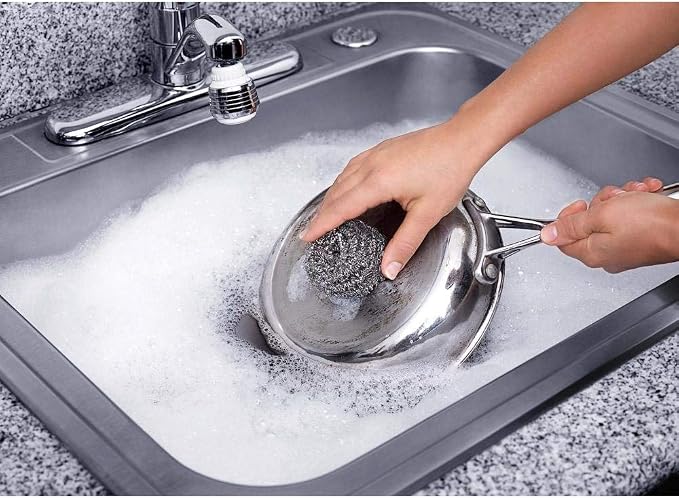 Fuller Brush Stainless Steel Scrubbing Sponges – 3-Pack – Heavy Duty Kitchen - Image 2