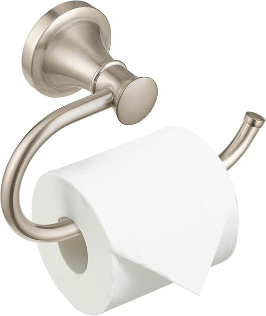 BESy Brushed Nickel Toilet Tissue Paper Holder Brushed Nickel Bathroom by BESy