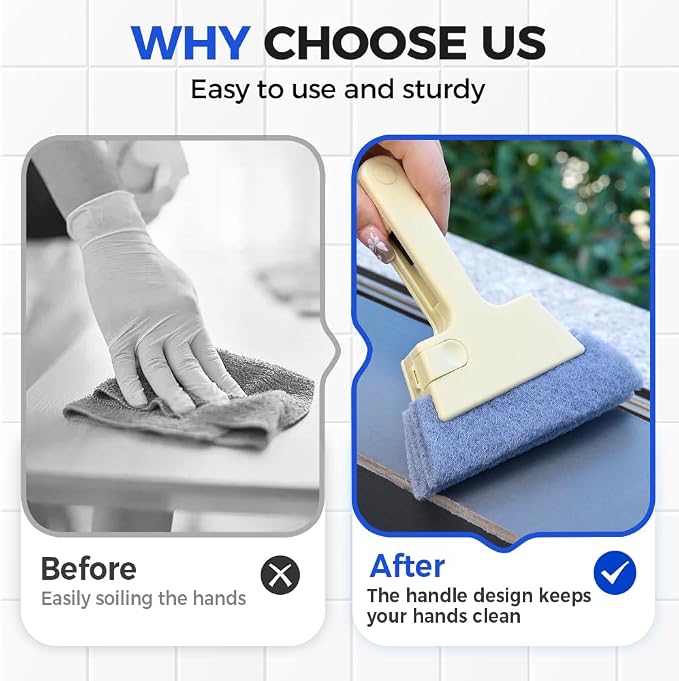 Magic Window Track Cleaner, 2025 New Magic Window Cleaning Brushes, Window - Image 5