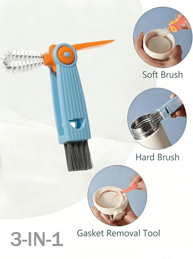 5 in 1 Cleaning Brush Set, Anivona Bottle Brush Cleaner, Water Bottle Brushes - Image 7