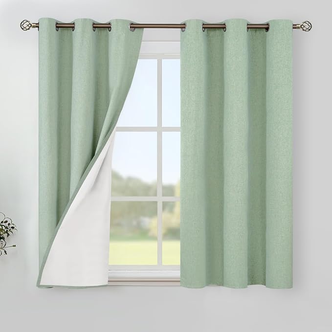 YoungsTex 48 Inch Length 100% Blackout Curtains by YoungsTex