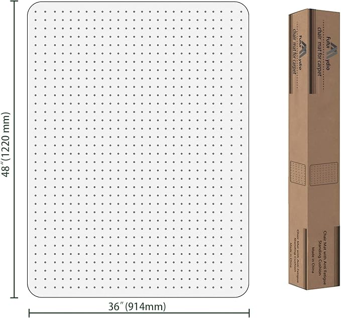 FuturHydro Office Chair Mat for Low Pile Carpet, Easy Glide Rolling Plastic - Image 6