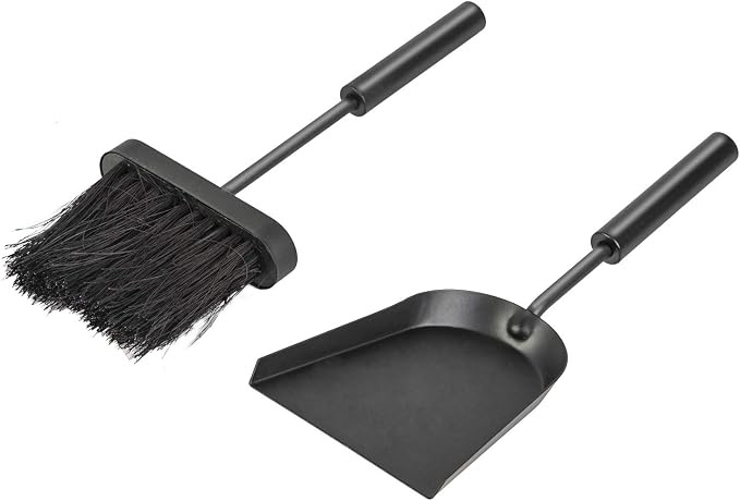 Hearth Tidy Set, All Black, Wood Stove Tool Set, Fireplace Companion Set - Image 6