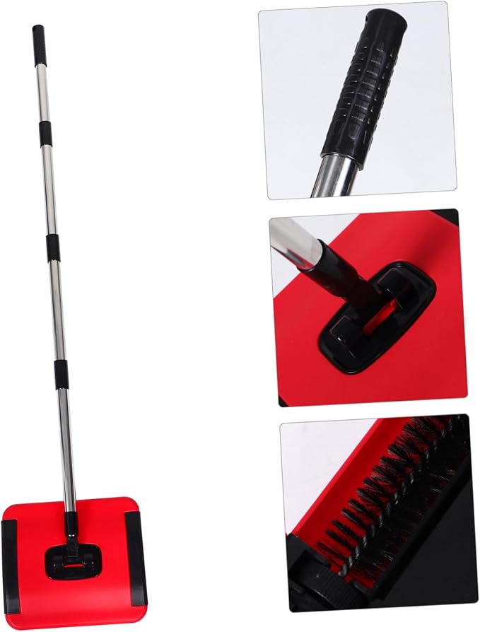Zerodeko Hand Push Carpet Sweeper Rug Broom Carpet Cleaning Brushes Portable - Image 9