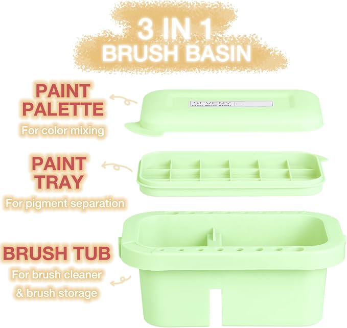 SEVENY Paint Brush Washer, Artist Basin - Image 2