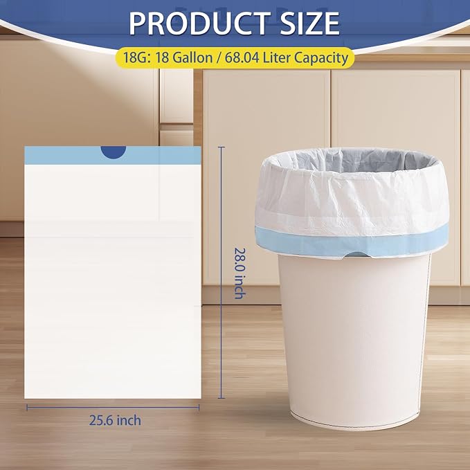 18 Gallon Trash Bags with Drawstring - Image 3