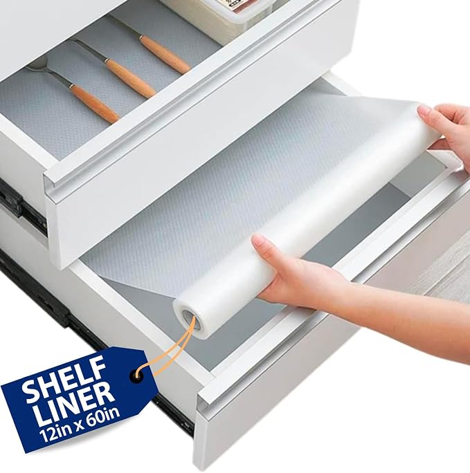 Shelf Liner Drawer Liner for Kitchen Cabinets Non-Adhesive by Linda’s Essentials by LindasEssentials