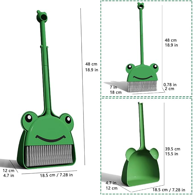 Mini Broom with Dustpan for Boy I Kids Small Cleaning Set Combo Pretend Play I - Image 5