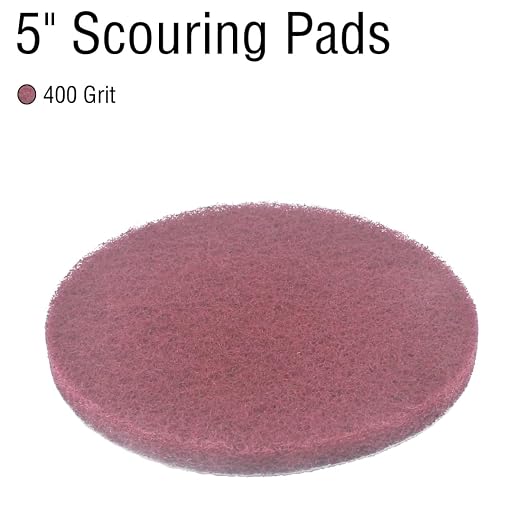 5 Inch 400 Grit Drill Brush Scrubber Scouring Pads, Random Orbital Sander - Image 2