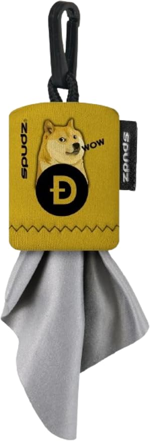 SPUDZ Classic Microfiber Lens Cleaner – Clip-On Pouch, Washable – by ALPINEINNOVATIONS