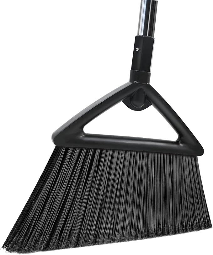 Heavy Duty Commercial Broom, Upgraded Angle Brooms by PUTNATRUE
