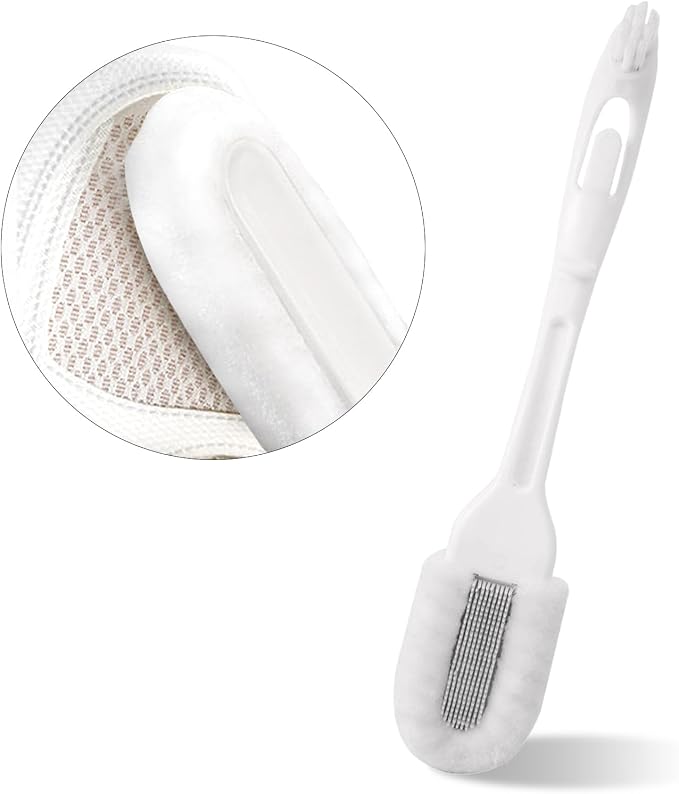 Professional Cleaning Shoe Brush, Soft Bristle Shoes Cleaning Scrubber by Feelorna