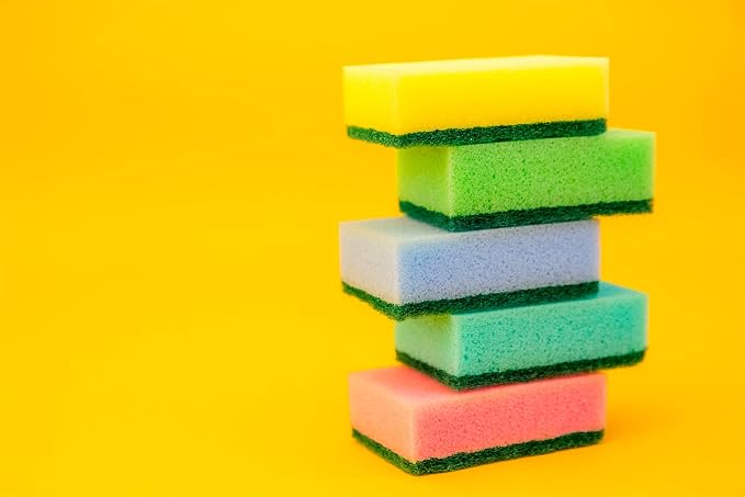 DecorRack 80 Kitchen Sponges, Heavy Duty Dish Sponges, Household Cleaning - Image 9