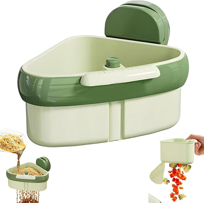 Suction Cup Sink Corner Rack 2026 Upgrade Corner Sink Strainer Basket Automatic by Unknown