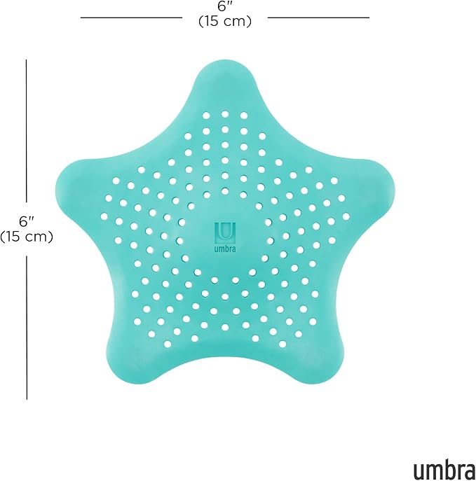 Umbra Starfish Drain Cover/Hair Catcher, Surf Blue - Image 3