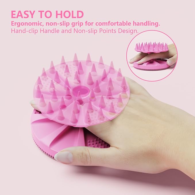 2 in 1 Silicone Brush, BEAUTAIL Body Shower Scrubber and Scalp Hair Massager - Image 6