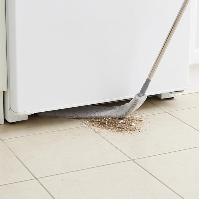 Flat Gap Dust Cleaner with Extendable Pole, Bafezoze Retractable Under - Image 4