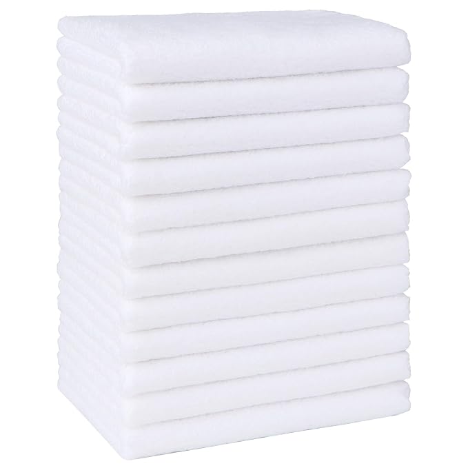 HOMEXCEL Baby Washcloths 12 Pack-Microfiber Coral Fleece Baby Bath Face Towel 7 by HOMEXCEL