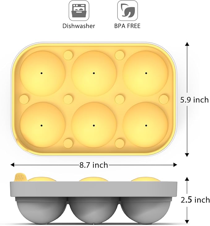 2.5inch Spherical Ice Ball Tray - Image 2