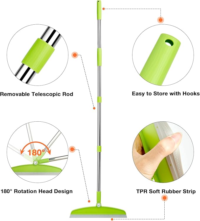 Silicone Air Broom, Concrete Floor, Bathroom Tile - Image 4