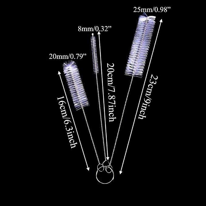 DECORA Drinking Straws Cleaning Brushes Nylon Pipe Cleaner Brush Kits - Image 4