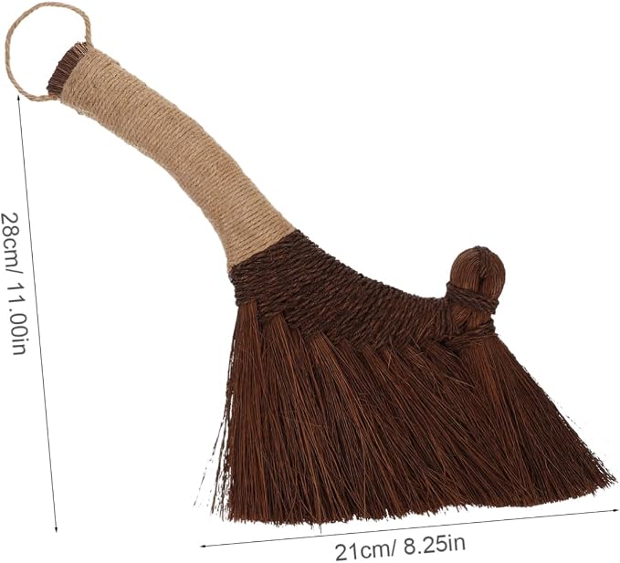 ABOOFAN Mini Desktop Broom Soft Bristle Hand Whisk Broom - Image 2