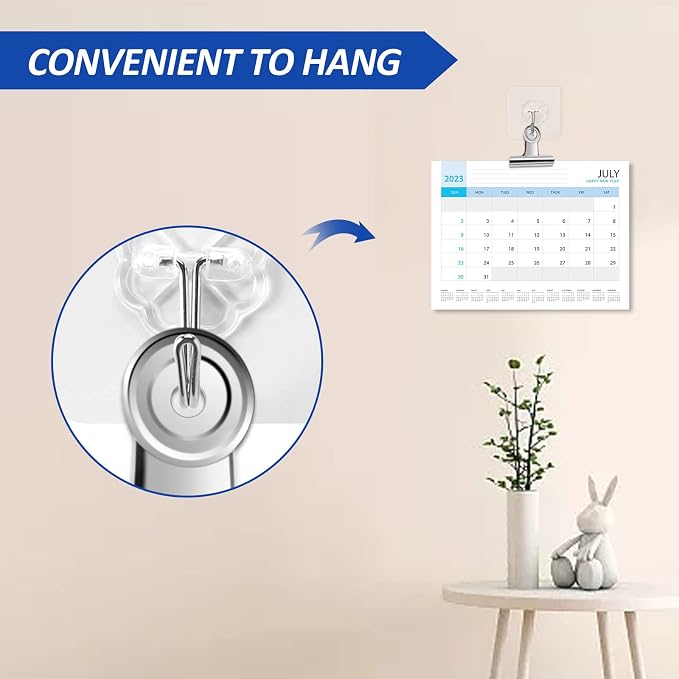 20 Pack Large Metal Hinge Clips 2 Inches Bull Hinge Paper Clips - Image 4