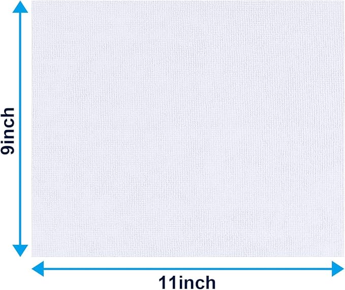GLIMGLINT White Microfiber Cleaning Cloth, 100 Pack Cleaning Rags, Ultra - Image 5