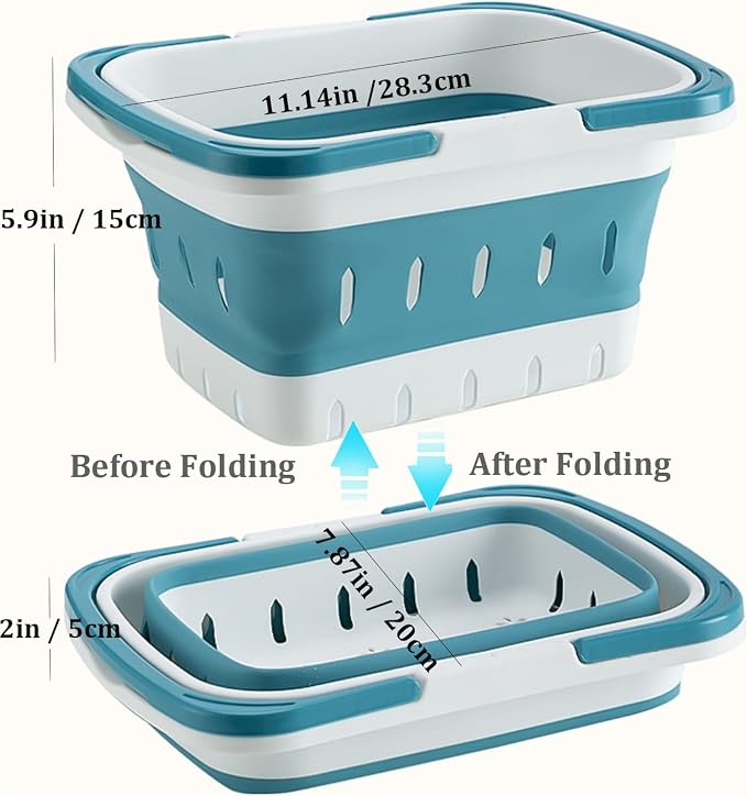 Haundry Portable Shower Caddy Basket, Foldable Caddy Basket - Image 2