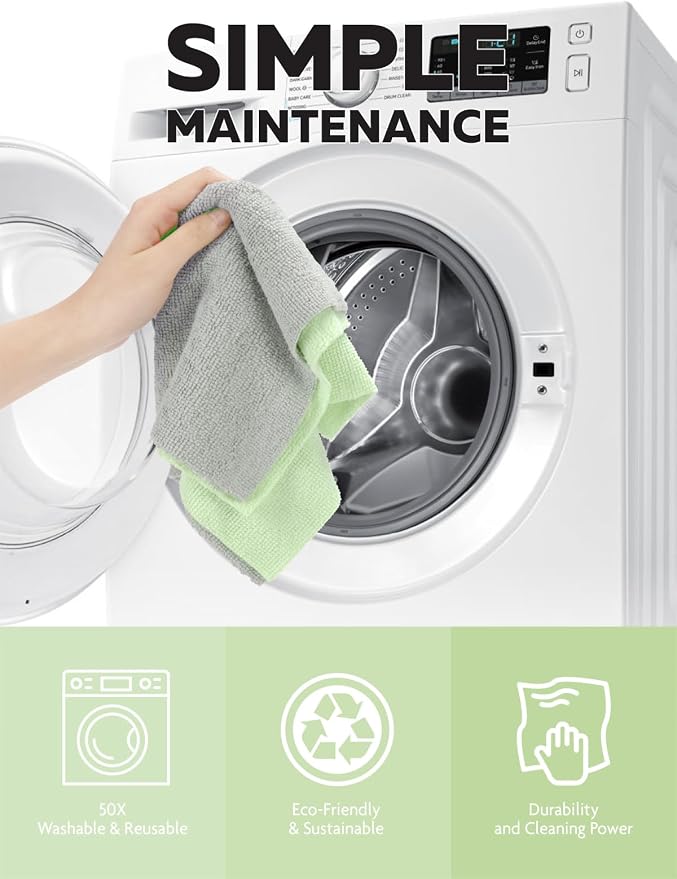 Fantasticlean Microfiber Cleaning Cloth Roll -75 Pack, Tear Away Microfiber - Image 7