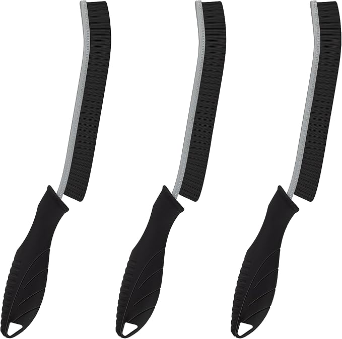 Cleaning Brush - 3 Pcs Hard Bristle Crevice Cleaning Brush, Grout Brush by KMOSENIA