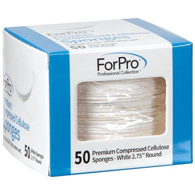 ForPro Professional Collection Premium Compressed Facial Sponges, 50-Count - Image 2