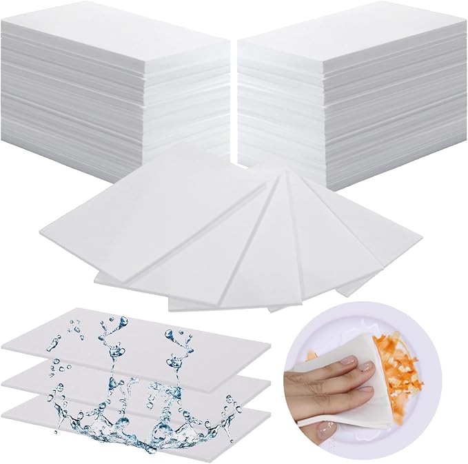Sawysine 100 Pack Eraser Sheets Sponge Disposable Thin Cleaning Melamine Sheets by Sawysine