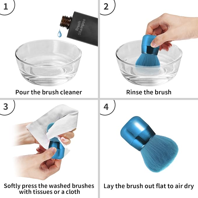 Vaincre Nail Art Dust Powder Remover Brush, Soft Nail Art Dust Cleaner Brush - Image 7