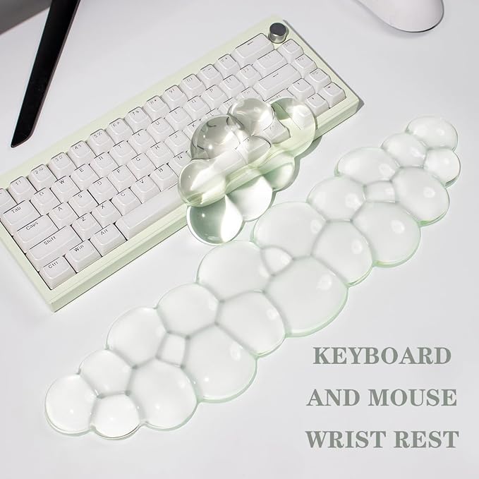 Clear Gel Wrist Rest for Keyboard and Mouse, Cute Ergonomic Silicone Wrist Rest - Image 8