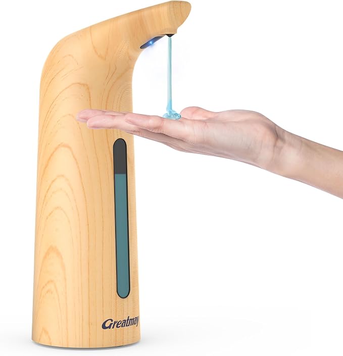 Convenient Automatic Soap Dispenser, 4 Adjustable Levels Touchless Hand by Greatmay
