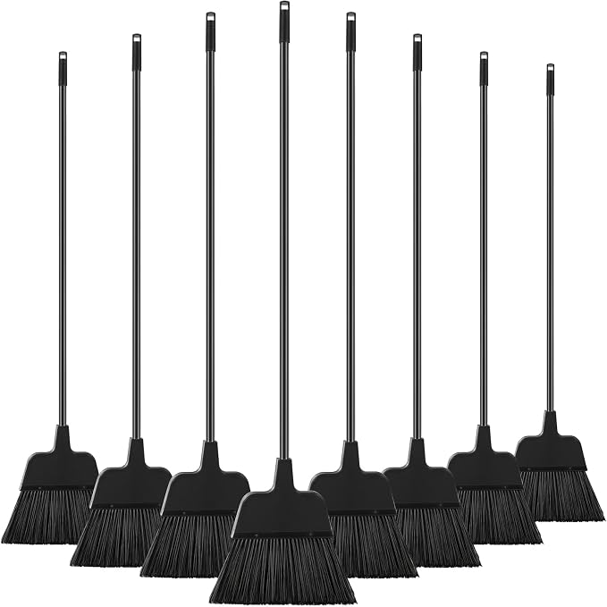 8 Pcs Outdoor Broom for Floor Cleaning 54 Inch Commercial Heavy Duty Broom Long by Didaey