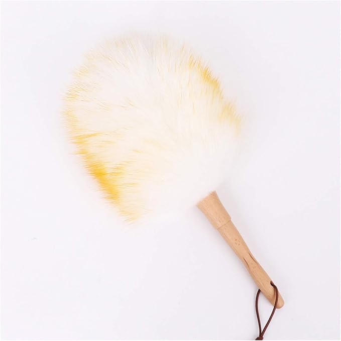 Pure Lambs Wool Duster with Wood Handle, Fluffy Lambswool Duster, Good Grips by Unknown