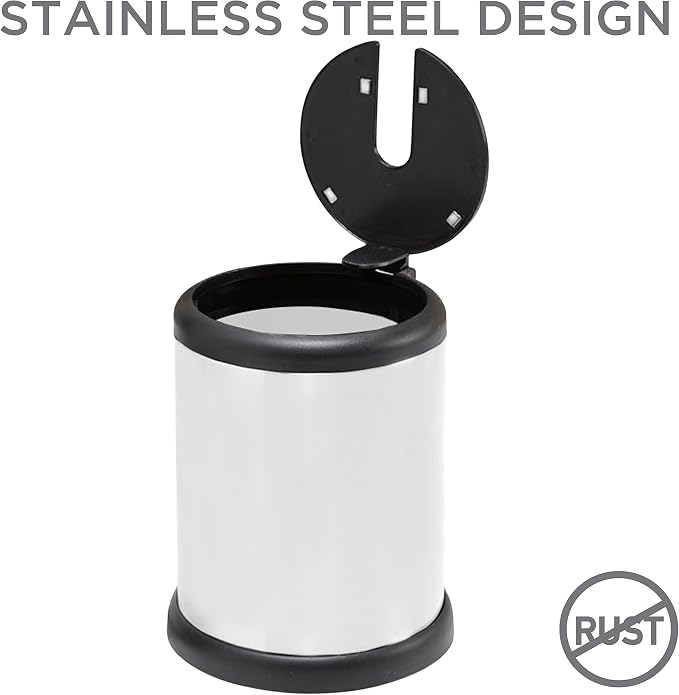 Bath Bliss Toilet Brush and Holder | Self Closing Lid | 360 Degree Brush Head | - Image 4