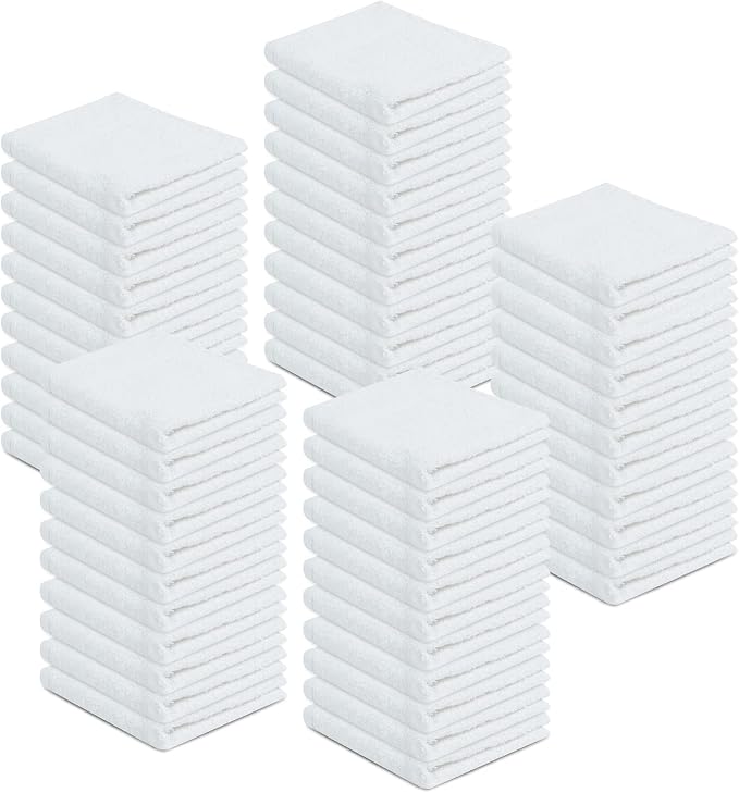 ZUPERIA 100% Cotton Terry Towels Cleaning Cloths, Highly Absorbent, Reusable by Zuperia